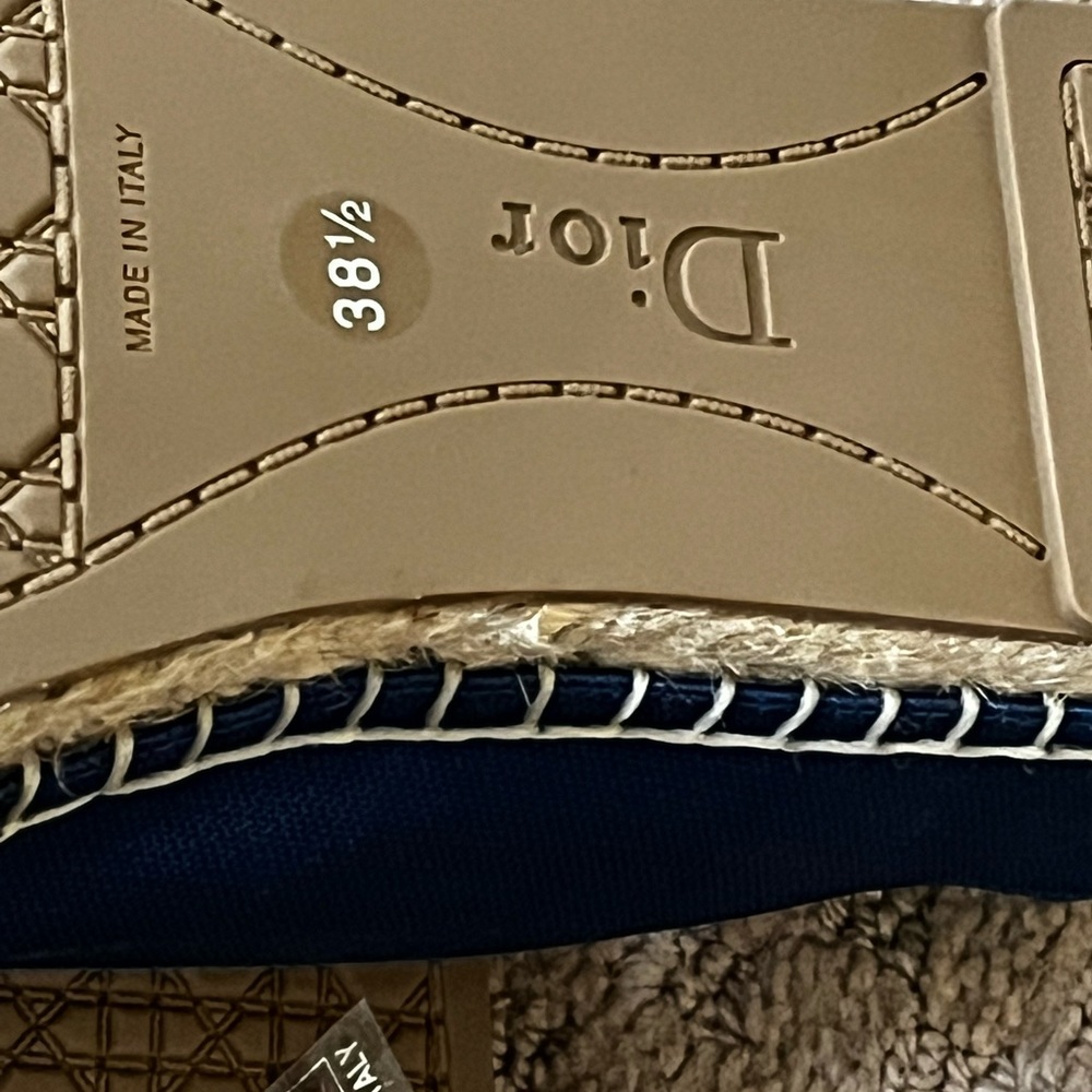 Christian Dior Embellished Espadrilles 38.5 NWD - Picture 9 of 9